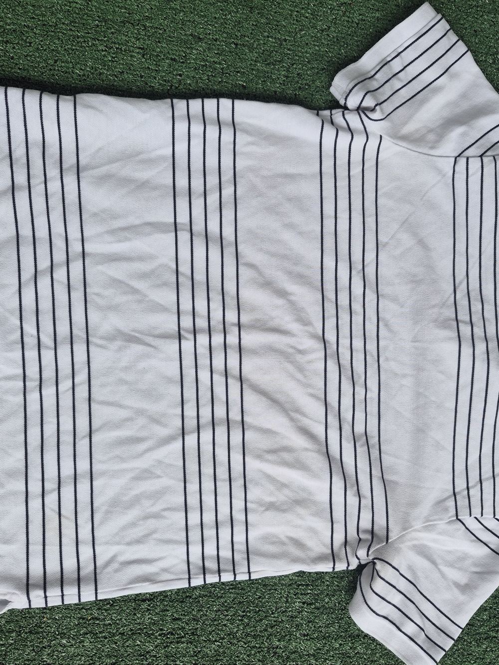 Old Navy White and Black Striped Cotton Bedding Top